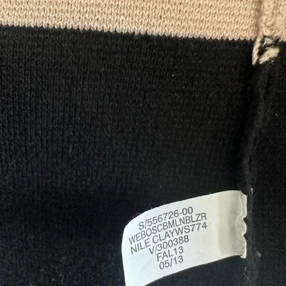 Banana Republic Blazer jacket cotton two tone Navy - Tan Size L Spandex . NWOT - Picture 7 of 9